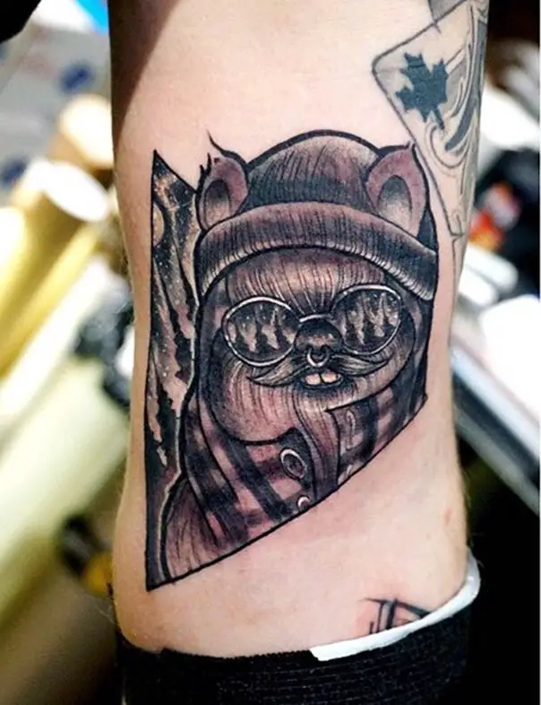 ewok star wars tattoo-20