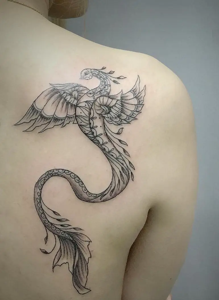 feminine-phoenix-tattoo