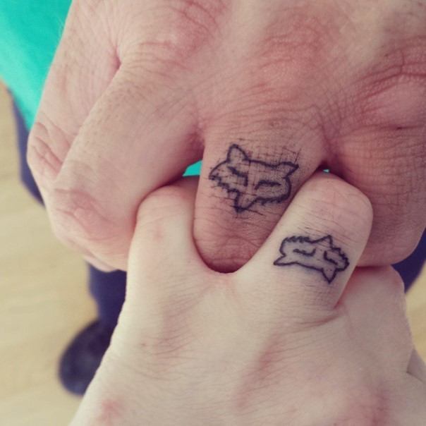 fox wedding ring tattoo
