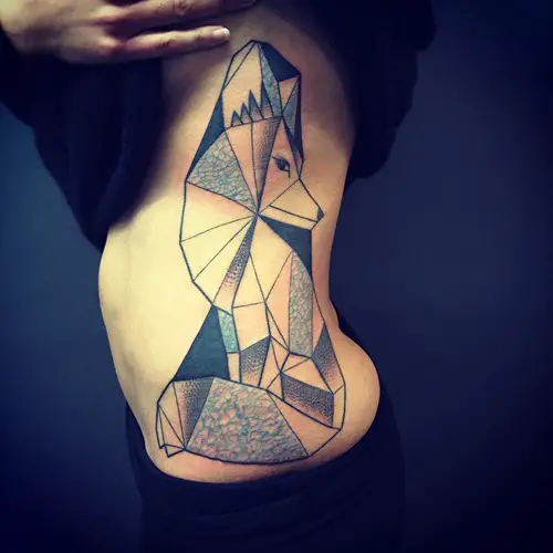 geometric-fox-tattoo-designs-on-side