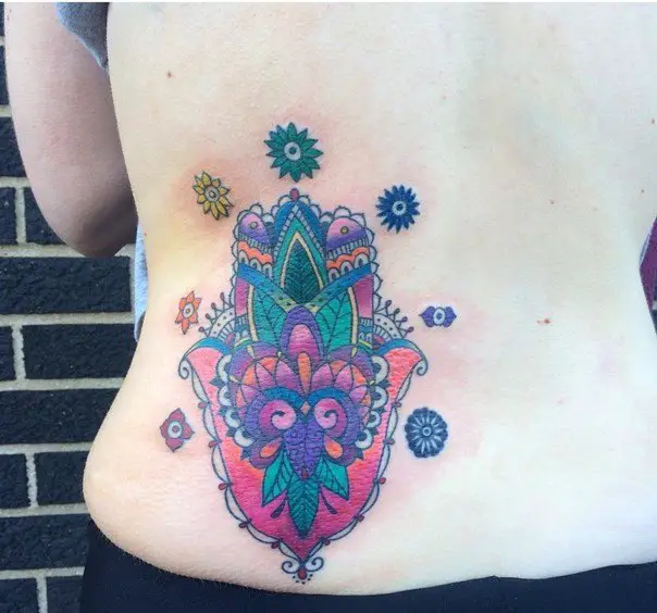 hamsa chakra tattoo