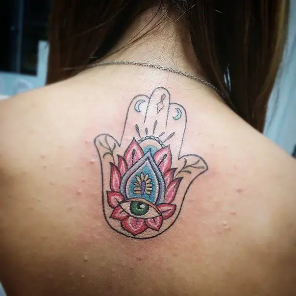 hamsa hand tattoos-10
