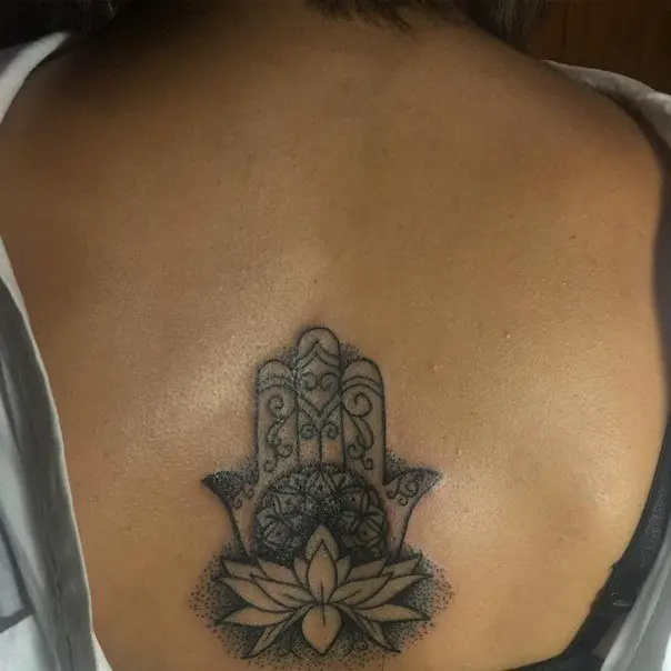 hamsa hand tattoos-15