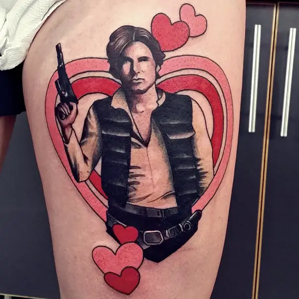 han solo star wars tattoo-1