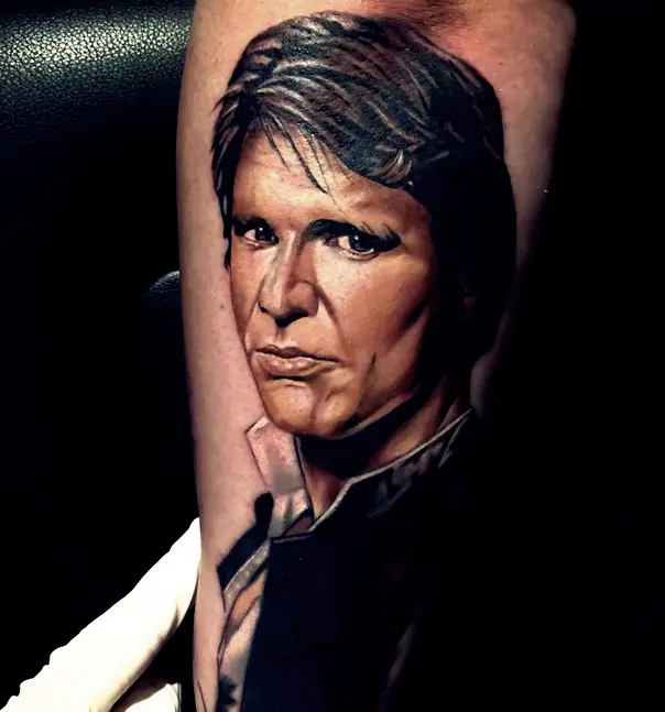 han solo star wars tattoo-7