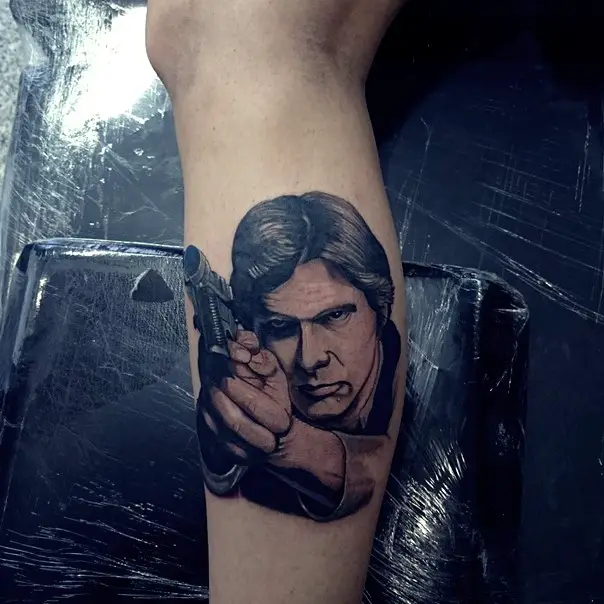 han solo star wars tattoo-8