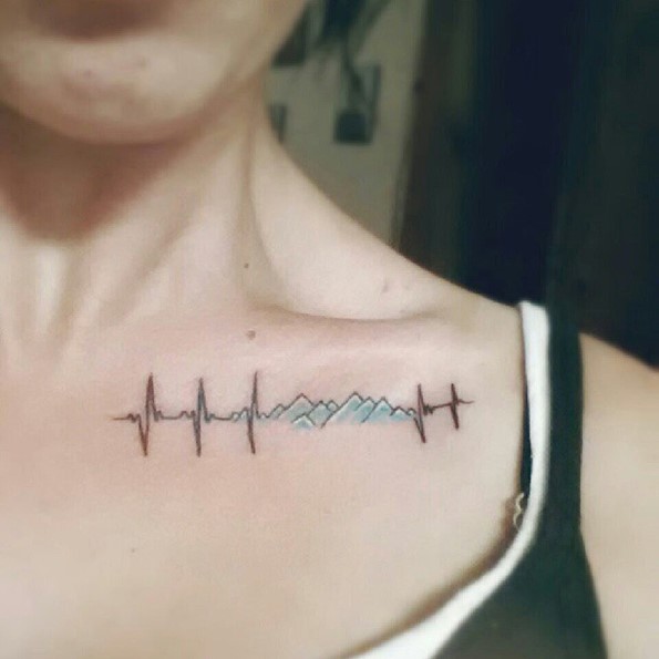 heartbeat lifeline tattoo-10