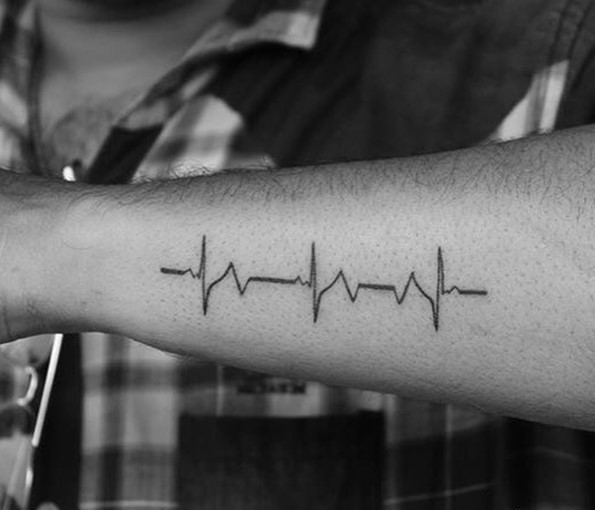 heartbeat lifeline tattoo-15