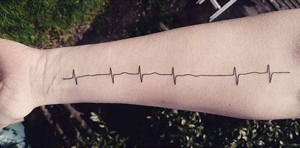 heartbeat lifeline tattoo-19