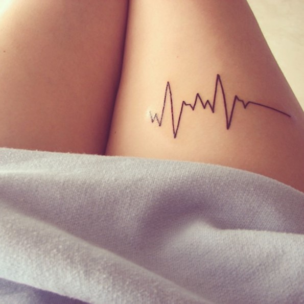 heartbeat lifeline tattoo-2