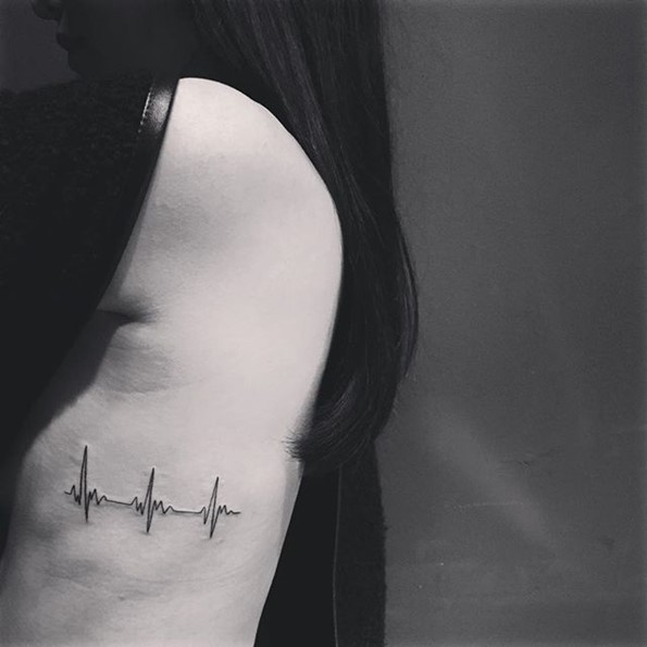 heartbeat lifeline tattoo-23