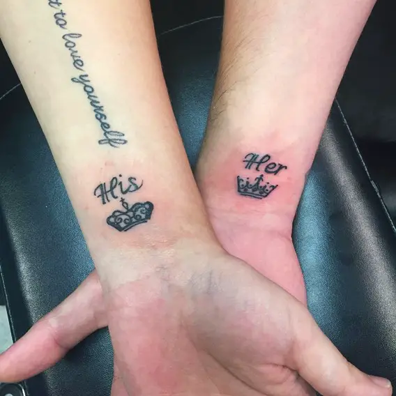 33+ Perfect Matching His And Hers Tattoos [Updated 2021 ...