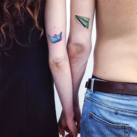 his and hers matching tattoos designs