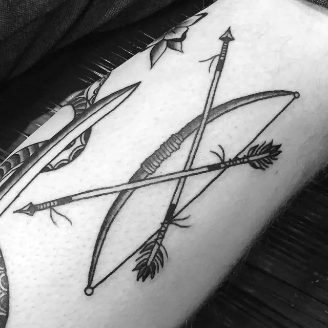 hunting-bow-and-arrow-tattoos