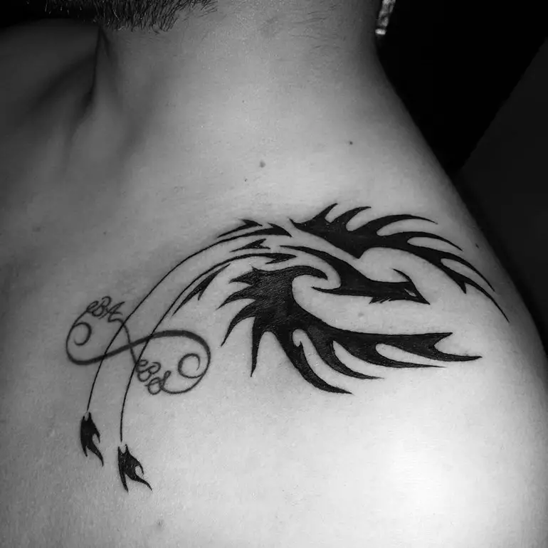 infinity-phoenix-tribal-tattoos