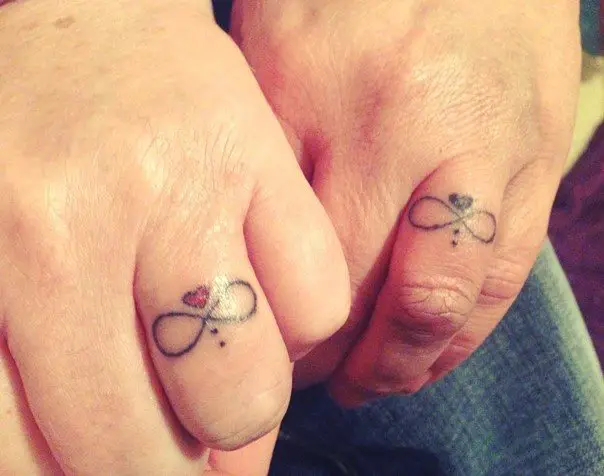 infinity wedding ring tattoos