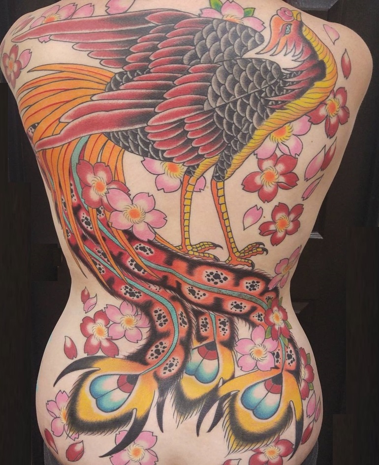 japanese-tattoo-phoenix-on-back