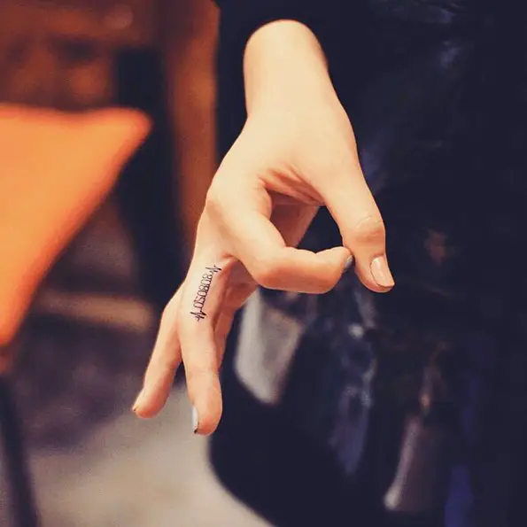 lifeline tattoo on finger-4