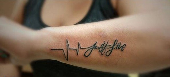 lifeline tattoos with words 13