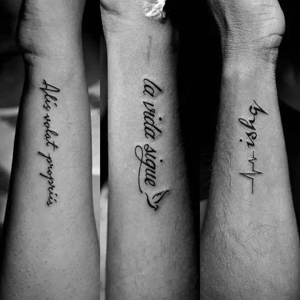 lifeline tattoos with words 16