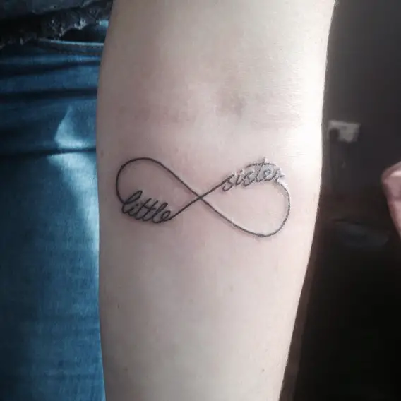 little sister infinity tattoo
