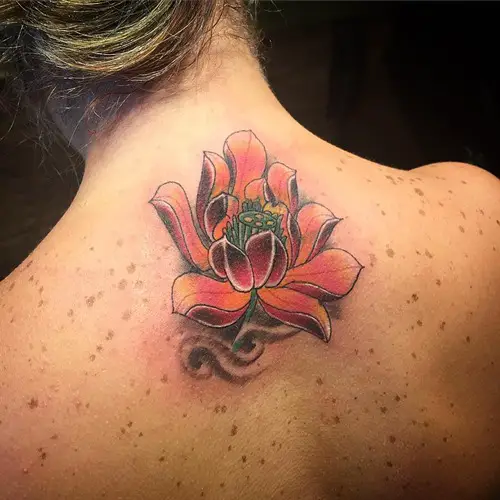 lotus flower tattoo cover up.