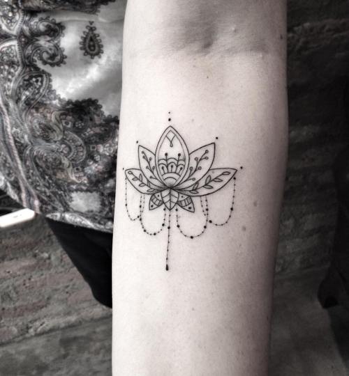 lotus tattoo small