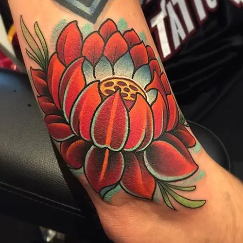 lotus-flower-traditional-tattoo
