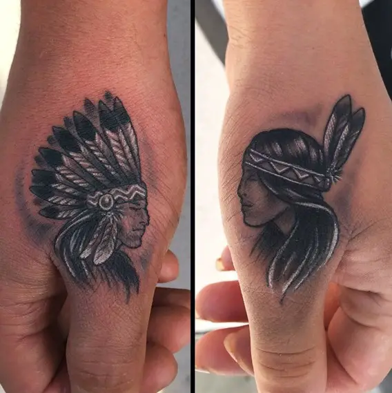 matching his and hers native tattoos pictures
