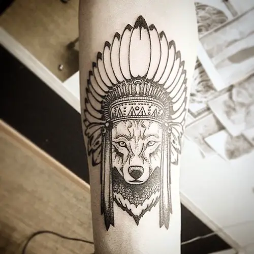 native-fox-head-tattoo-designs