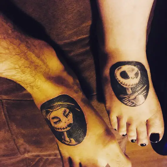 nightmare before christmas matching tattoos