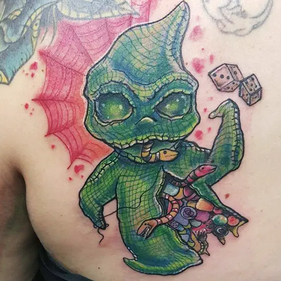 nightmare before christmas oogie boogie back tattoos