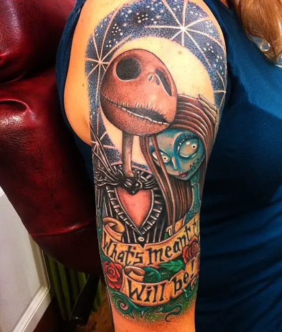 nightmare before christmas tattoo drawings