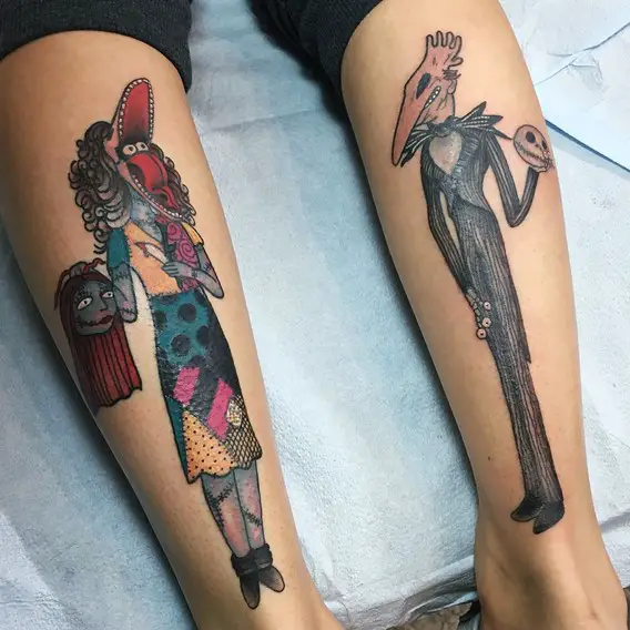 nightmare before christmas tattoos designs