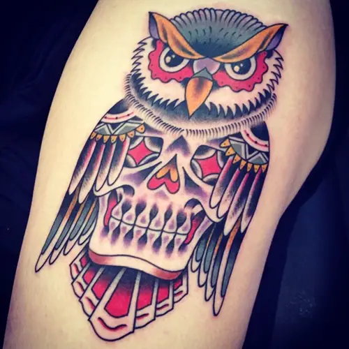owl-and-skull tattoo-07
