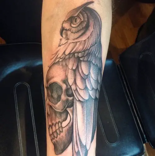 owl-and-skull tattoo-12