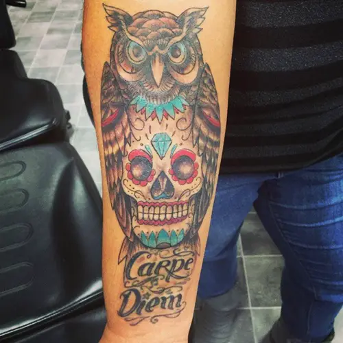 owl-and-skull tattoo-13