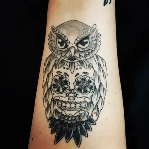 owl-and-skull tattoo-14