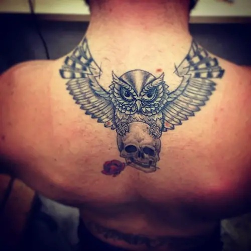owl-and-skull tattoo-22