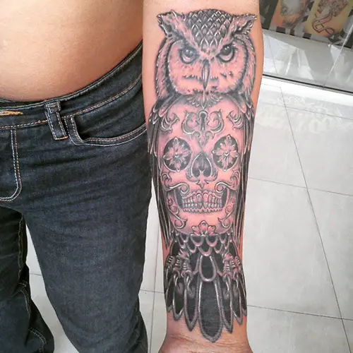 owl-and-skull tattoo-27