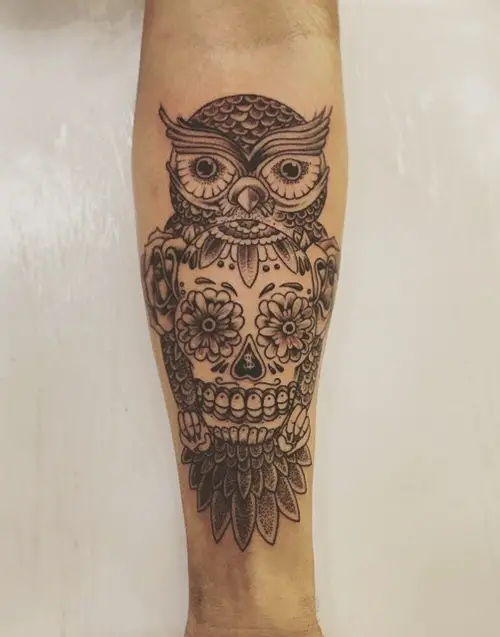 owl-and-skull tattoo-30