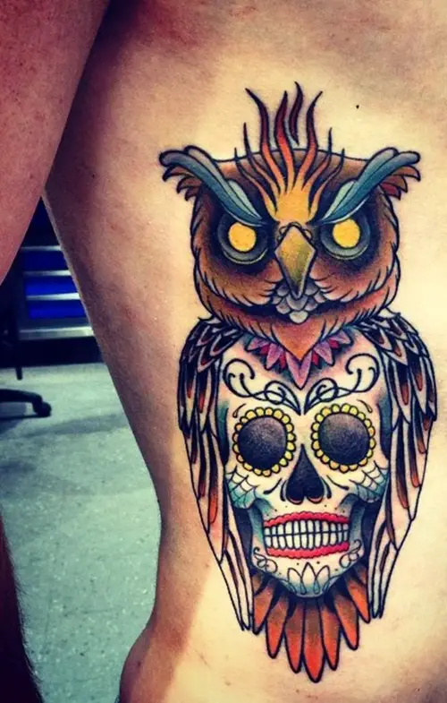 owl-and-skull tattoo-41
