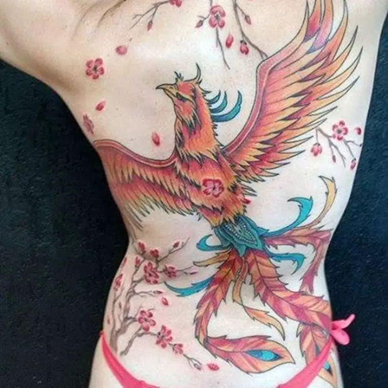 phoenix-tattoo-with-cherryblossom