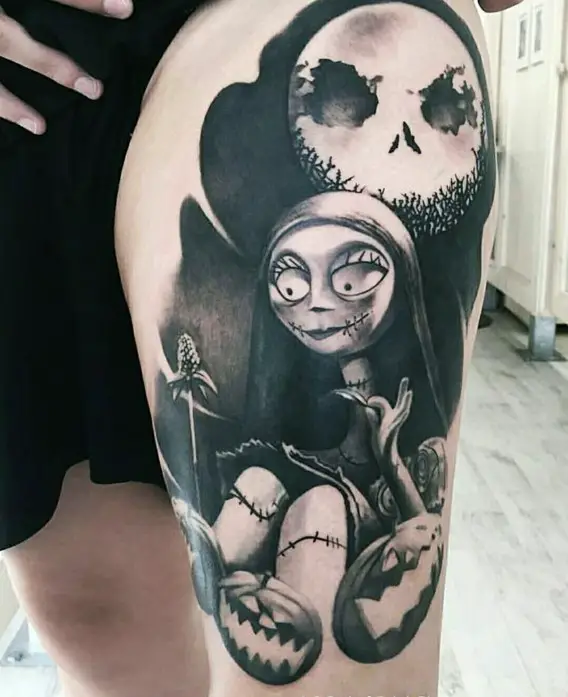 40 Cool Nightmare Before Christmas Tattoo Designs