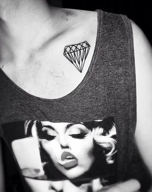 small collar bone tattoos for guys