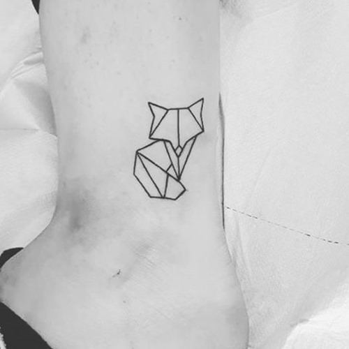 small-geometric-fox-tattoo-on-ankle