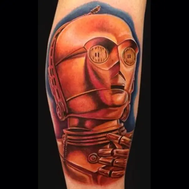 star wars c-3po tattoo-1