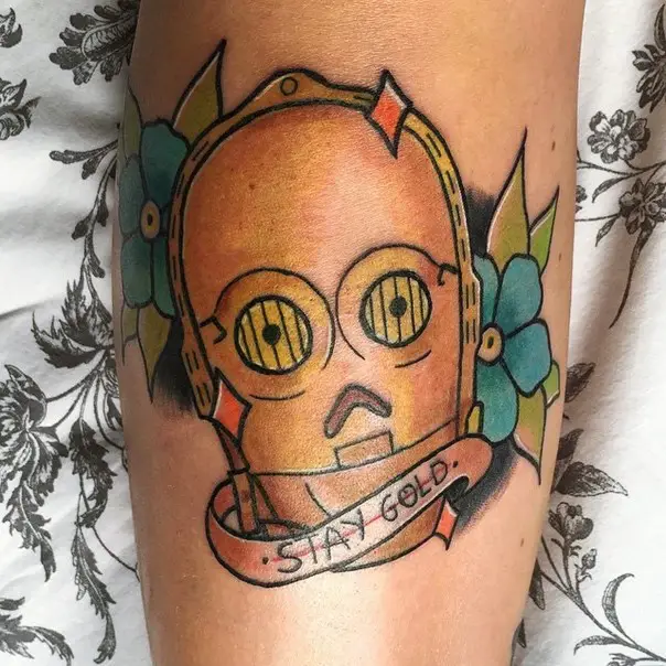 star wars c-3po tattoo-11