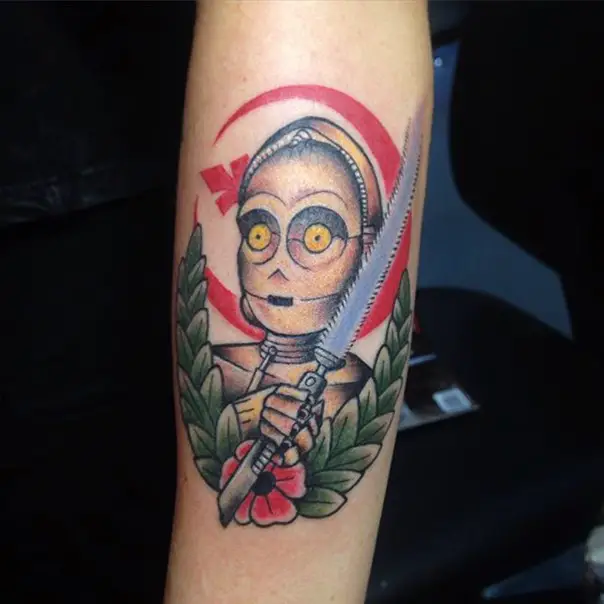 star wars c-3po tattoo-21