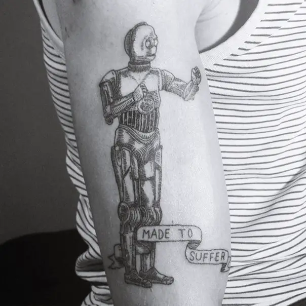 star wars c-3po tattoo-24